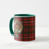 MacKinnon Tartan & Abzeichen Tasse (Vorderseite Links)