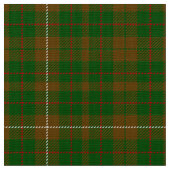 MacKinnon Tartan Green und Brown Kariertes Fabric Stoff (Nahaufnahme)