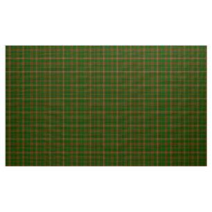 MacKinnon Tartan Green und Brown Kariertes Fabric Stoff