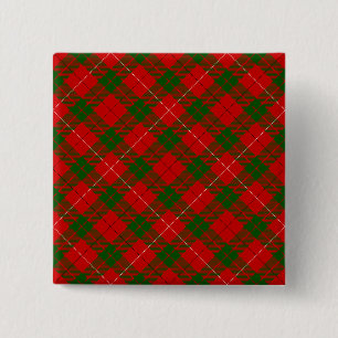 MacKinnon Tartan rot kariert Button