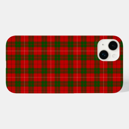 MacKinnon Tartan rot kariert Case-Mate iPhone Hülle (Rückseite (Horizontal))