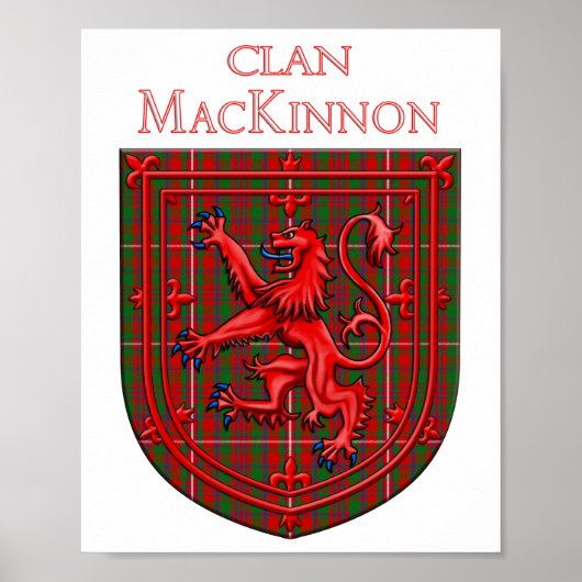 MacKinnon Tartan Scottish Kariert Lion Rampant Poster (Vorne)