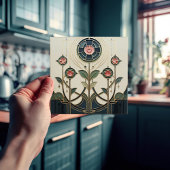 Mackintosh Art Deco Abstract Floral Wall Decor Cer Fliese