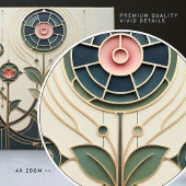 Mackintosh Art Deco Abstract Floral Wall Decor Cer Fliese