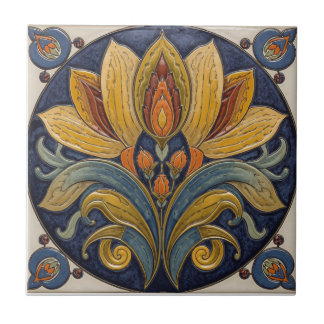 Mackintosh Art Deco Abstract Floral Wall Decor Fliese