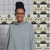 Mackintosh Art Deco Abstrakte Wand-Deco Fliese