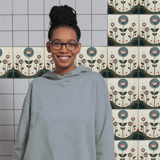 Mackintosh Art Deco Abstrakte Wand-Deco Fliese