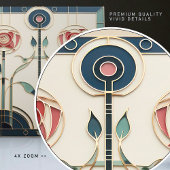 Mackintosh Art Deco Abstrakte Wand-Deco Fliese