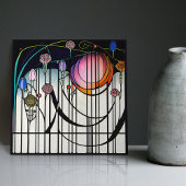 Mackintosh Art Deco Abstrakte Wand-Deco Fliese