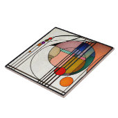 Mackintosh Art Déco Abstrakte Wand-Deco Fliese (Seite)