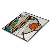 Mackintosh Art Déco Abstrakte Wand-Deco Fliese (Seite)