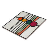 Mackintosh Art Deco Abstrakte Wand-Deco Fliese (Seite)