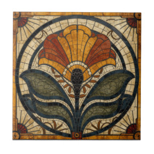 Mackintosh Art Deco abstrakter Blumenschmuck für d Fliese
