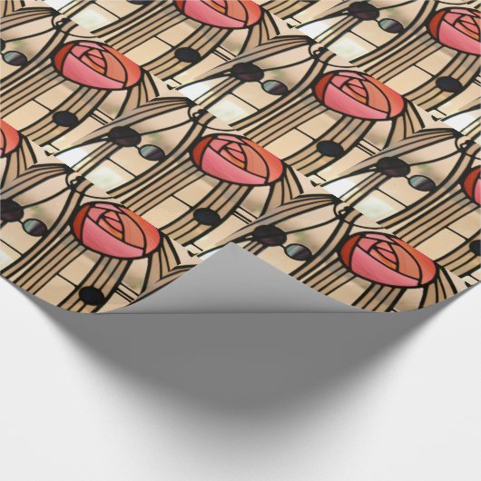 Mackintosh - Fenster aus festem Glas Geschenkpapier (Ecke)