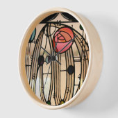 Mackintosh - Fenster aus festem Glas, Uhr (Winkel)