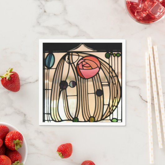 Mackintosh - Glasfenster, das Hill House Serviette (Beispiel)