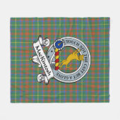 MacKintosh Jagd Ancient Clan Abzeichen Tartan Kari Fleecedecke (Vorderseite (Horizontal))