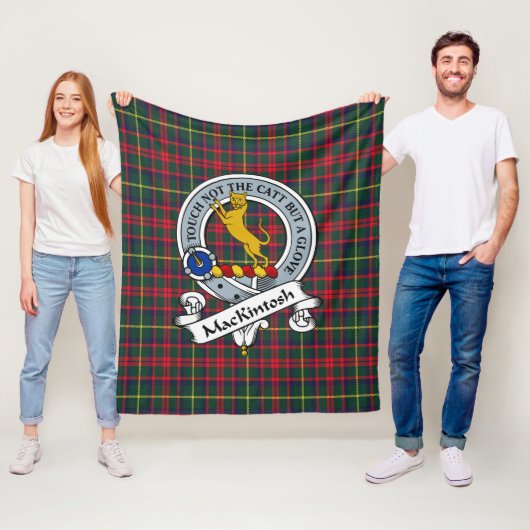 MacKintosh Jagd Modernes Clan Abzeichen Tartan Kar Fleecedecke (Beispiel)