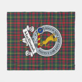 MacKintosh Jagd Modernes Clan Abzeichen Tartan Kar Fleecedecke (Vorderseite (Horizontal))