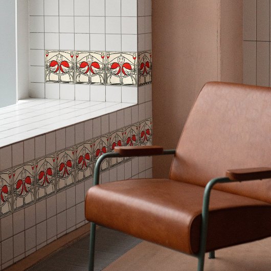 Mackintosh Lovebirds Abstrakt Wall Decoder Bird Fliese