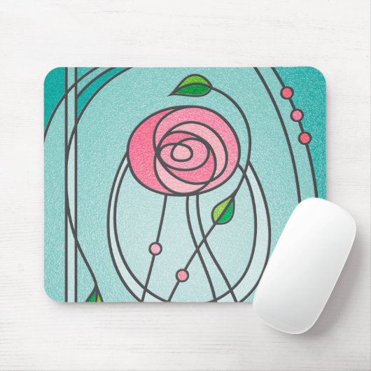 Mackintosh-Rose Mousepad (Mit Mouse)