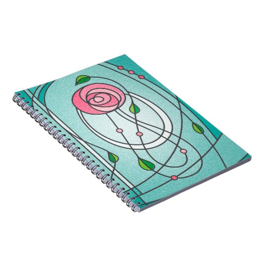 Mackintosh-Rose Notizblock (Rechte Seite)