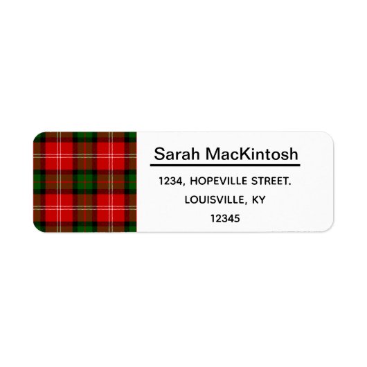 MacKintosh Tartan. (Vorne)