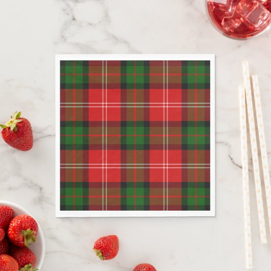 MacKintosh Tartan rot kariert Serviette (Beispiel)
