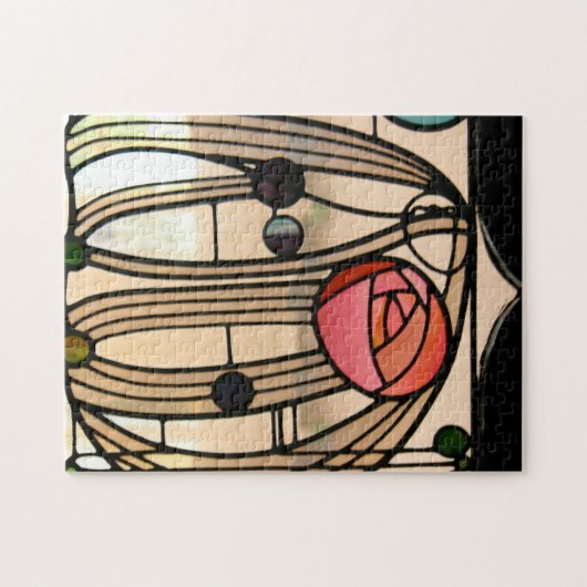 Mackintosh - The Stared Glass Window, Glasgow Puzzle (Horizontal)
