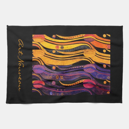 Mackintosh: Tulpe-Entwurf Geschirrtuch (Horizontal)