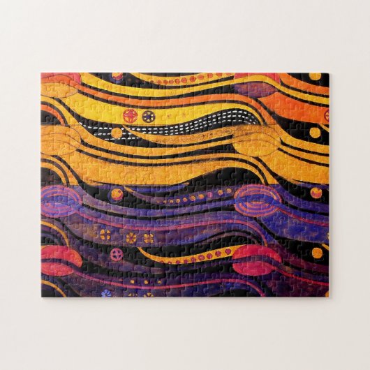 Mackintosh: Tulpe-Entwurf Puzzle (Horizontal)