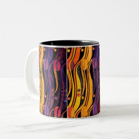 Mackintosh: Tulpe-Entwurf Zweifarbige Tasse (Vorderseite Links)