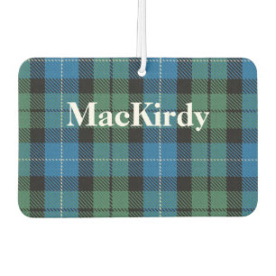 MacKirdy Tartan Kariert Air Freshener Autolufterfrischer
