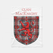 MacKnight Tartan Scottish Kariert Lion Rampant Fleecedecke (Vorderseite)