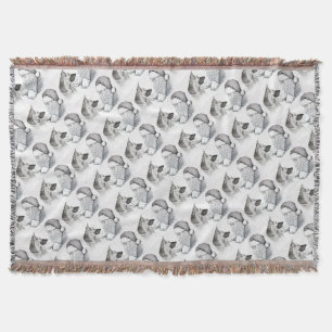 Macksie-and-Santa-LARGE Decke