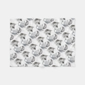 Macksie-and-Santa-LARGE Fleecedecke (Vorderseite (Horizontal))