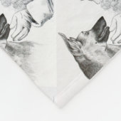 Macksie-and-Santa-LARGE Fleecedecke (Ecke)