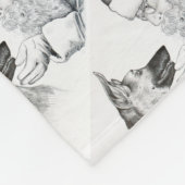 Macksie-and-Santa-LARGE Fleecedecke (Ecke)