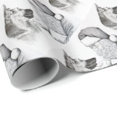 Macksie-and-Santa-LARGE Geschenkpapier (Rolleneckpunkt)