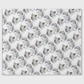 Macksie-and-Santa-LARGE Geschenkpapier (Flach)