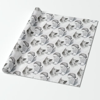 Macksie-and-Santa-LARGE Geschenkpapier