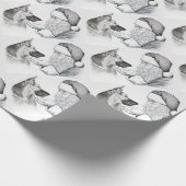 Macksie-and-Santa-LARGE Geschenkpapier (Ecke)