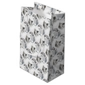 Macksie-and-Santa-LARGE Kleine Geschenktüte (Rückseite Schrägansicht)