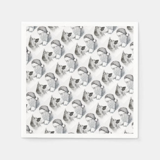 Macksie-and-Santa-LARGE Serviette