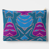 Mackup Pouch, ein trendiger, vielfarbiger Designer Zubehörtasche (Rückseite)