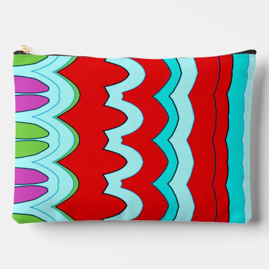 Mackup Pouch, ein trendiges, vielfarbiges Design Zubehörtasche (Vorderseite)