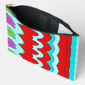 Mackup Pouch, ein trendiges, vielfarbiges Design Zubehörtasche (Offen)