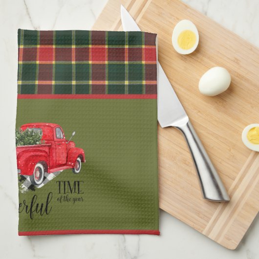 MacLachlan Alte Moderne Original Tartan Weihnachte Geschirrtuch (Viertel Falte)