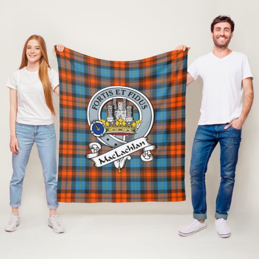 MacLachlan Ancient Clan Abzeichen Tartan Kariert Fleecedecke (Beispiel)