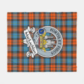 MacLachlan Ancient Clan Abzeichen Tartan Kariert Fleecedecke (Vorderseite (Horizontal))